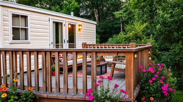 Aménager une terrasse accueillante pour votre mobil-home