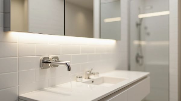 Apporter du cachet à une salle de bain avec un robinet mural