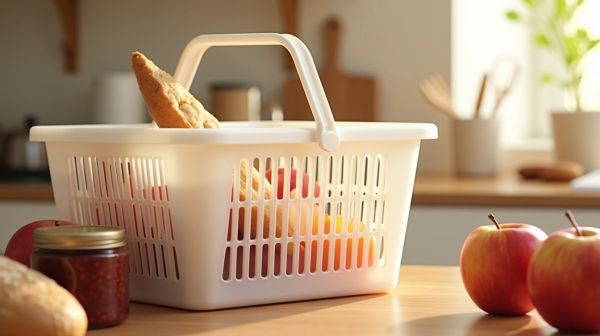 Découvrez comment le panier en plastique facilite le rangement