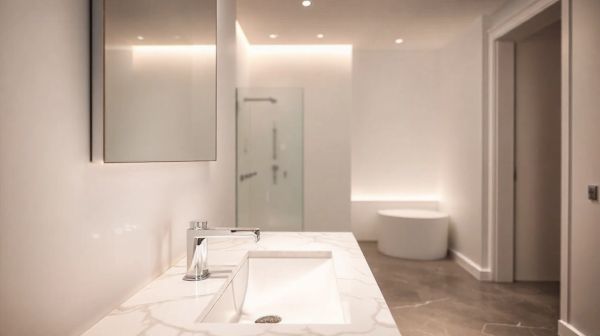 Idées élégantes pour moderniser votre salle de bain avec un robinet mural